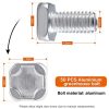 41aWySdCDL._AC_.jpg Kit de réparation de serre, 80 clips de vitrage avec clips métalliques, 50 écrous de serre en aluminium et 50 boulons en aluminium pour serre en aluminium, 50 clips de chevauchement en Z