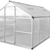 41ajfF25OmL._AC_.jpg Ksodgun Serre de Jardin Polycarbonate Serre renforcée en Aluminium avec Cadre de Base 9,025 m² Serre Exterieur Jardin