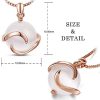 SHEGRACE Collier Simple Plaque pour Femmes en Argent Sterling Pur 925, avec Pendentif en Or Rose œIl de Chat Rond/Pomme en Platine, RéGlable