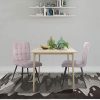 41fpxFQQG9L._AC_.jpg Lestarain Lot de 6 Chaises de Salle à Manger Rétro Chaises de Cuisine Chaises de Salon Rembourrée en Lin,Pied en métal,Chaises avec Dossier Gris Clair