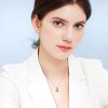 41i5tSom-WL._AC_.jpg Immobird Collier Femme Argent Sterling 925 "Sac porte-bonheur" avec Zircone Collier Femme Pendentif pour Cadeau Saint-Valentin