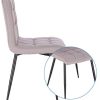 41j8pNb7lqL._AC_.jpg Lestarain Lot de 6 Chaises de Salle à Manger Rétro Chaises de Cuisine Chaises de Salon Rembourrée en Lin,Pied en métal,Chaises avec Dossier Gris Clair