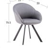 41jCTHCgFOL._AC_.jpg Marque Amazon - Movian Crow Lot de 2 chaises de salle à manger, Gris foncé