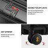 41jWk1JymnL._AC_.jpg LEVEL8 Spinner S Bagage Cabine, Valise Cabine à Roulette Poids Léger,Bagage à Main Valise,Valise Trolley 4 Doubles Roues, Valise à roulettes, 54cm, 35L, Noir