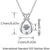 41p9RtjvVnL._AC_.jpg Immobird Collier Femme Argent Sterling 925 "Sac porte-bonheur" avec Zircone Collier Femme Pendentif pour Cadeau Saint-Valentin