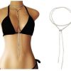 41pqwBHy66L._AC_.jpg Jovono Mode Long Collier en Argent avec Chaîne de Bijoux en Strass pour Dames und Filles