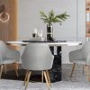 41r8RY2zlYL._AC_.jpg Wolmics Chaise de Salle à Manger Lot de 2 avec Accoudoirs Chaise Fauteuil Scandinave Velours,Chaise Salon à Manger Chaise Cuisine Gris Clair Pieds en Bois Massif