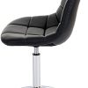 41rZmQZH6YL._AC_.jpg Chaise de Salle à Manger HWC-A60, Chaise pivotante, Design rétro - Similicuir Noir, Pied chromé