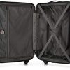 41tsLdsr1VL._AC_.jpg Valise Moyenne Robuste Valise de Voyage Valise par Wittchen ABS Chariot à Coque Dure 4 Roues Serrure à Combinaison Bleu foncé