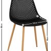 41uhy9CsajS._AC_.jpg Fromm & Starck Chaise Scandinave Salle À Manger Design De Cuisine Salle D'attente Terrasse Visiteur PP Star_Seat_05 (150 kg Max, Assise 52 x 46,5 cm, Hauteur 46 cm, Coloris Noir, Plastique & Acier)
