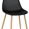 41yMsMo5ewL._AC_.jpg Fromm & Starck Chaise Scandinave Salle À Manger Design De Cuisine Salle D'attente Terrasse Visiteur PP Star_Seat_05 (150 kg Max, Assise 52 x 46,5 cm, Hauteur 46 cm, Coloris Noir, Plastique & Acier)