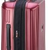 DELSEY PARIS - SECURITIME ZIP - Valise extensible - 4 doubles roues, 55 Cm - Rouge
