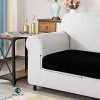 51-PIv3yDNL._AC_.jpg CHUN YI Jacquard Housse de Coussin de Siège Protecteur de siège Couvre Siège Extensible, Revêtement de Canapé (3 Places, Noir)