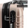 515CLIz5W-L._AC_.jpg KESSER® Set de 4 valises | Bagages à roulettes | Rigides | Bagages à Coque Dure | Valises M-L-XL, Champagne