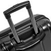Amazon Basics - Oxford - Valise rigide à roulettes pivotantes - 78 cm, Noir