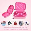 GOPLUS 16” Valise Enfant à roulettes avec 12” Sac à Dos, Motifs Mignons et Divers, Espace Suffisant, Surface Etanche, roulettes Silencieuses et Lisses, Hauteur de Poignée Réglable (Licorne)