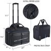 51BoA2c2x9L._AC_.jpg KROSER Mallettes à roulettes pour Ordinateur Portable Sacoche à roulettes 17,3 pouces Imperméable Trolley Ordinateur Professionnel avec Poches RFID pour Hommes/Femmes Rolling Laptop Bag