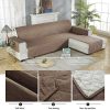 PETCUTE Housse de canapé en Forme L matelassé Housse de canapé d'angle Protecteur de canapé sectionnel avec Chaise Droite étanche 240x270cm