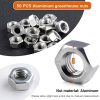 51Ce-Fh8oPL._AC_.jpg Kit de réparation de serre, 80 clips de vitrage avec clips métalliques, 50 écrous de serre en aluminium et 50 boulons en aluminium pour serre en aluminium, 50 clips de chevauchement en Z
