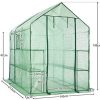 51Na80y0bFL._AC_.jpg LARMNEE Serre de Jardin avec Étagères, Fenêtre, Ancre, Abri pour Plantes, Serre à Tomates Plastique, Anti-UV, 145 x 212 x 198 cm, pour tomates, Plante, Plante, légumes, Extérieur, Vert EGN13GH02