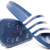 51VPqZHfmvL._AC_.jpg adidas Homme Adilette Chaussures de Plage Piscine, Bleu Blanc Adidas, 40.5 EU