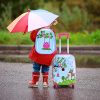 51YgNGsUG3L._AC_.jpg COSTWAY Valise Enfant à roulettes 16”+ Sac à Dos 12” Multi-Modèle Ensemble de Bagage pour Enfants (B)