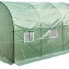 51Yhxodv0L._AC_.jpg TecTake 402264 Serre Tunnel de Jardin Cadre en Metal PE Plastique, 343x200x200cm, 6 Fenêtres Latérales, Cordons de Serrage et Crochets de Fixation en Métal