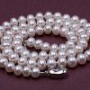 51an2g2gj7L._AC_.jpg Jyx Naturel Blanc d'eau Douce Collier de Perles 6mm Collier Ras de Cou AAA
