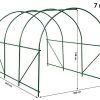51dSfJW3tjL._AC_.jpg TecTake 402264 Serre Tunnel de Jardin Cadre en Metal PE Plastique, 343x200x200cm, 6 Fenêtres Latérales, Cordons de Serrage et Crochets de Fixation en Métal
