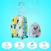 51ejtbchs5L._AC_.jpg COSTWAY Valise Enfant à roulettes Bagage 16”+ Sac à Dos 12”Bagage à Main avec Motif pour Enfant (Modèle B)