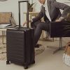 51hP-rgQlHL._AC_.jpg LEVEL8 Spinner S Bagage Cabine, Valise Cabine à Roulette Poids Léger,Bagage à Main Valise,Valise Trolley 4 Doubles Roues, Valise à roulettes, 54cm, 35L, Noir