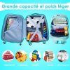 51hqBR0tWxL._AC_.jpg COSTWAY Valise Enfant à roulettes Bagage 16”+ Sac à Dos 12”Bagage à Main avec Motif pour Enfant (Modèle B)