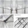 51iPBoWkAoL._AC_.jpg Serre de Jardin Aluminium 3,7m² avec Fondation 190x195cm fenêtre de Toit Serre légumes Herbes Plantes 5,85m³ Jardinage