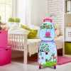 51lrvQTsuRL._AC_.jpg COSTWAY Valise Enfant à roulettes 16”+ Sac à Dos 12” Multi-Modèle Ensemble de Bagage pour Enfants (B)