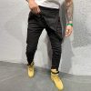 51p3ENbIMNL._AC_.jpg Susenstone Salopette Jeans Homme Slim Fit Sexy Mode Pas Cher Dechire Troue éLastique Grande Taille Vintage Pantalon Jean à Poches Streetwear