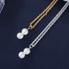 51sCL5R3x7L._AC_.jpg Jovono Boho Colliers avec collier de collier de couches de pendentifs simples et de perles pour femmes et filles (Argent)