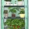 51v65wXuVtL._AC_.jpg Serre de Jardin, Ohuhu Mini Serre pour extérieur avec 4 Étagères Réglables, fenêtres d'observation & Bâche Robuste, Portable, Solide & Facile à Assembler - 158 x 70 x 50 cm