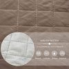 PETCUTE Housse de canapé en Forme L matelassé Housse de canapé d'angle Protecteur de canapé sectionnel avec Chaise Droite étanche 240x270cm