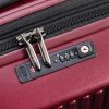 DELSEY PARIS - SECURITIME ZIP - Valise extensible - 4 doubles roues, 55 Cm - Rouge