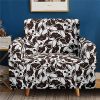 Enhome Extensible Housse de Canapé avec Accoudoirs, 1/2/3/4 Places Animal Impression Revêtement de Canapé Housse de Fauteuil Élastique Stretch Couvre Couverture de Sofa (Bouledogue,1 Place)