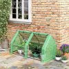 61hm2EgZRrL._AC_.jpg Outsunny Mini Serre de Jardin Serre à tomates dim. 180L x 90l x 90H cm Acier PE Haute densité 140 g/m² Anti-UV 2 fenêtres zippées enroulables Vert