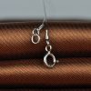 61kCL-ngUnL._AC_.jpg Infinite U Collier invisible femme collier de la clavicule élégant solitaire zircon le fil nylon transparent
