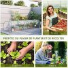 61mrto1HBVL._AC_.jpg HOMCOM Serre de Jardin Tunnel 4L x 1l x 0,8H m 4 Portes zippées bâche PVC Transparent métal époxy Vert