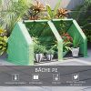 61srSB7-ARL._AC_.jpg Outsunny Mini Serre de Jardin Serre à tomates dim. 180L x 90l x 90H cm Acier PE Haute densité 140 g/m² Anti-UV 2 fenêtres zippées enroulables Vert