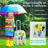 61vc5IVSqCL._AC_.jpg COSTWAY Valise Enfant à roulettes Bagage 16”+ Sac à Dos 12”Bagage à Main avec Motif pour Enfant (Modèle B)