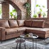 Bobochic - Lilly L - Canapé d'angle L - 5 Places - Convertible - Industriel Vintage - Angle Droit