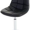 Chaise de Salle à Manger HWC-A60, Chaise pivotante, Design rétro Chaise de Salle à Manger HWC-A60, Chaise pivotante, Design rétro - Similicuir Noir, Pied chromé