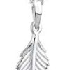Elli Collier Femme Pendentif Plume Tendance en Argent Sterling 925 Elli Collier Femme Pendentif Plume Tendance en Argent Sterling 925