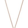 Fossil Collier avec pendentif vintage en or rose pour femme Fossil Collier avec pendentif vintage en or rose pour femme