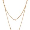 Fossil Femme Collier Glitz en acier doré rose JF03057791 Fossil Femme Collier Glitz en acier doré rose JF03057791